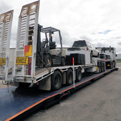 Electronic Digital Industrial Truck Scales Semi Truck Purple Horn 3*12m 50 Ton U Beam Structure